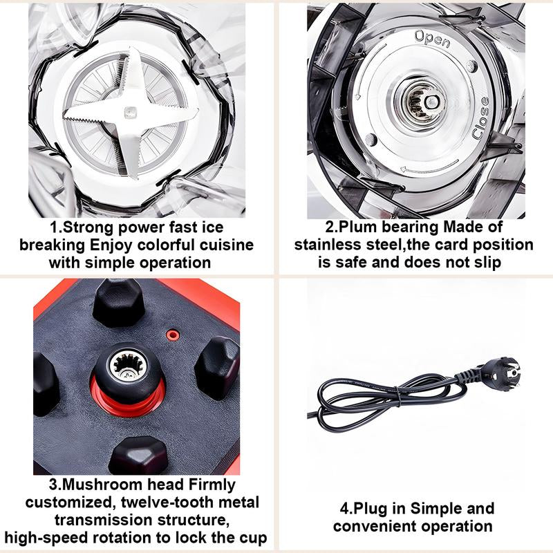 Professional 68Oz Countertop BPA Free Blender High Speed 15000 RPM for Juices Fruits Vegetables Purees Nut Butter and Smoothies | Multi Functional Kitchen Mixer for Healthy Drinks Milkshakes Suitable for Home or Office