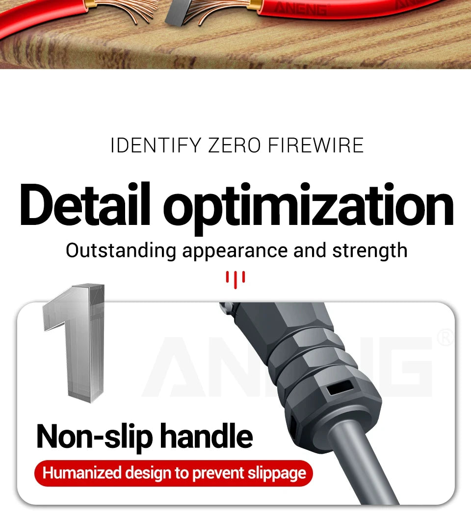 Multifunctional Electrician Test Screwdriver AC Non-contact Induction Test Pen Voltage Tester 70-600V Red Green Induction Lights