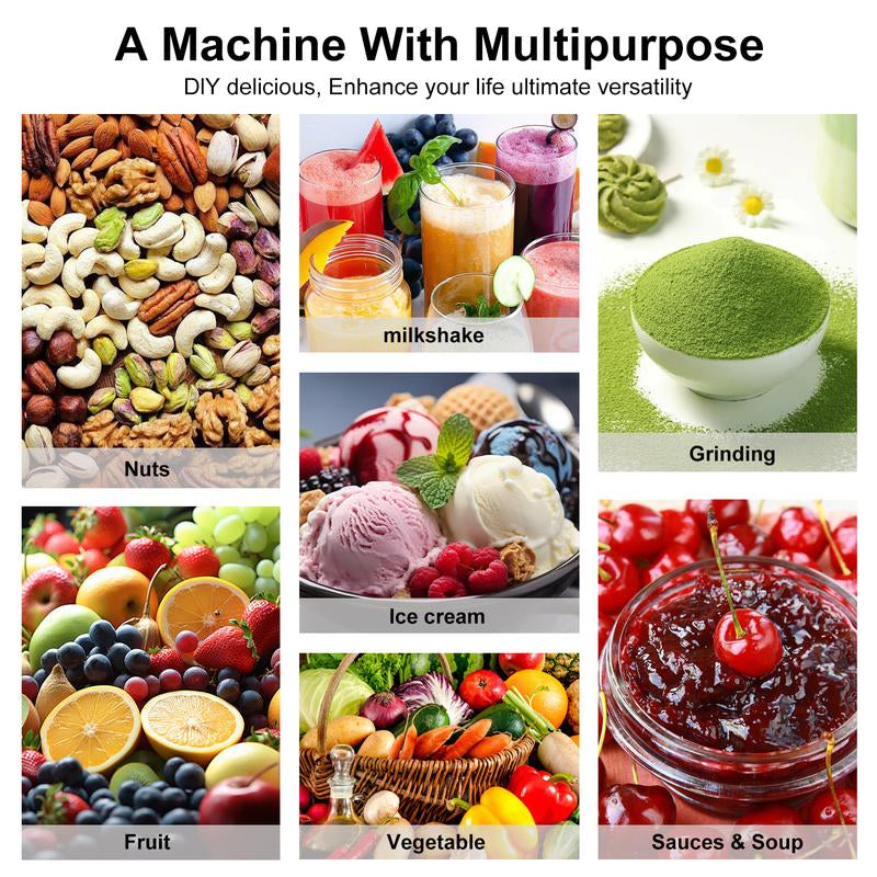 Professional 68Oz Countertop BPA Free Blender High Speed 15000 RPM for Juices Fruits Vegetables Purees Nut Butter and Smoothies | Multi Functional Kitchen Mixer for Healthy Drinks Milkshakes Suitable for Home or Office