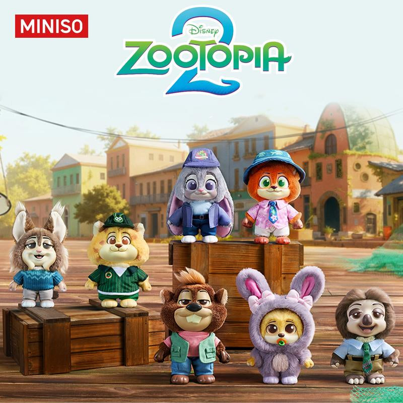 MINISO Disney Zootopia City Residents Series Blind Box Charm - Soft Vinyl Plush Accessory, Adorable Character Design for Bags Keys, Collectible Gift for Women Holiday & Holiday Haul